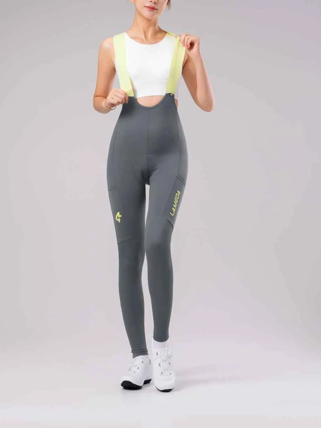 Lameda 20th Anniv. Special Women's Bib Tights - Gray