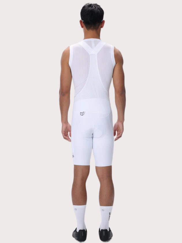 Heart Feather Men’s Bib Shorts - White