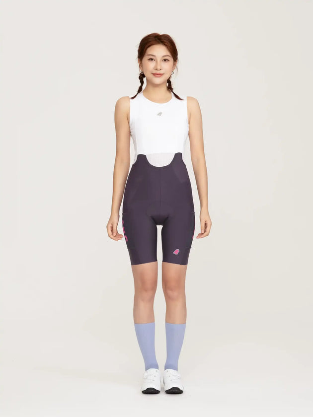 Culotte con tirantes Heart Feather para mujer - Morado