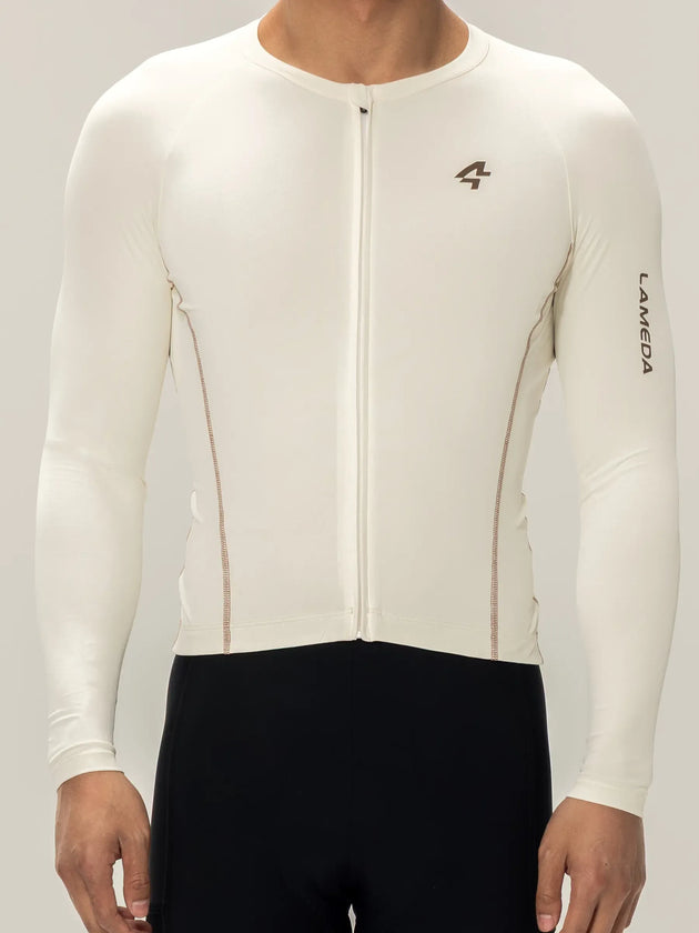 Wind Chaser Men's Jersey Long Sleeves - Cream