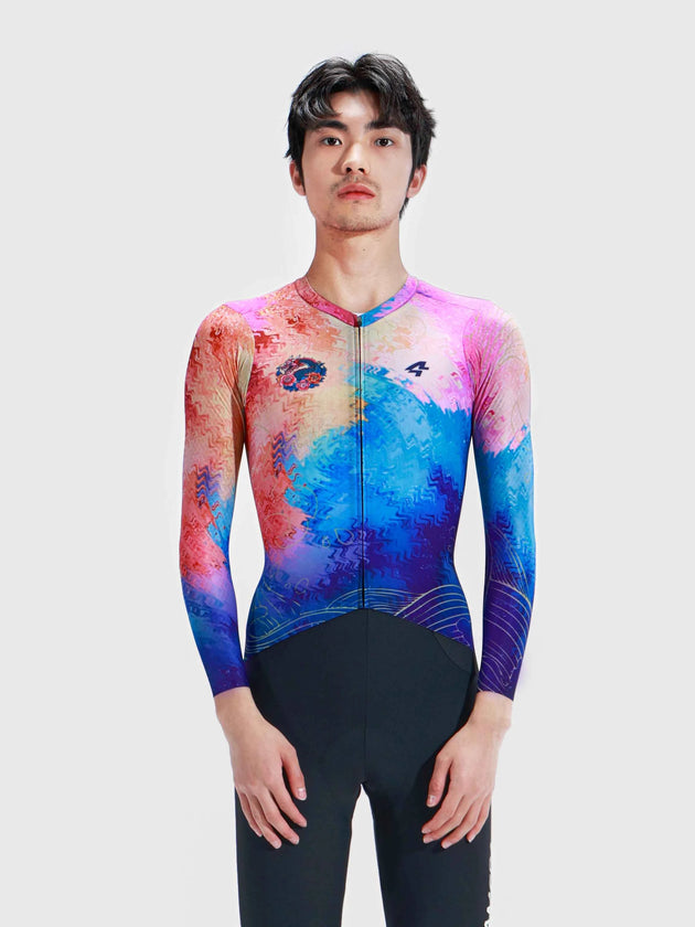 Dragon Soar Men's Cycling Jersey Long Sleeve - Radiant