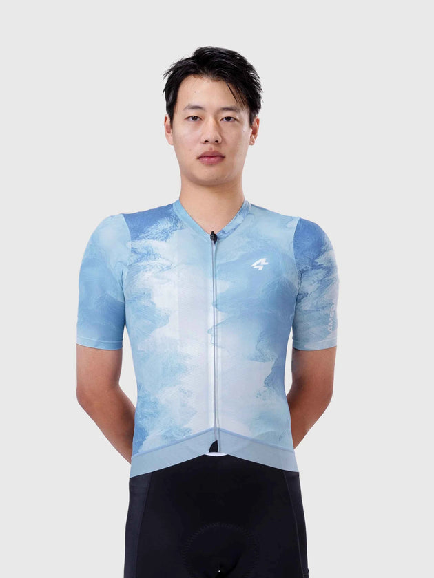 Verde Men Cycling Jersey - Indigo Blue