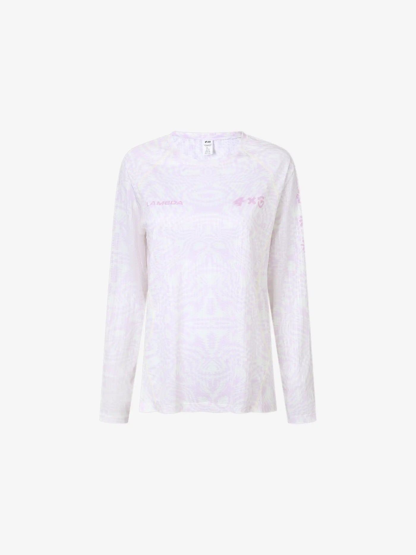 A x C Unisex Lättviktig Långärmad Cykel-T-shirt - Ljusrosa
