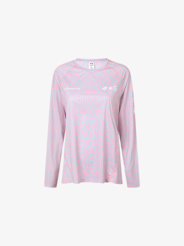 A x C Unisex Lightweight Cycling Long-Sleeve T-Shirt - Pink
