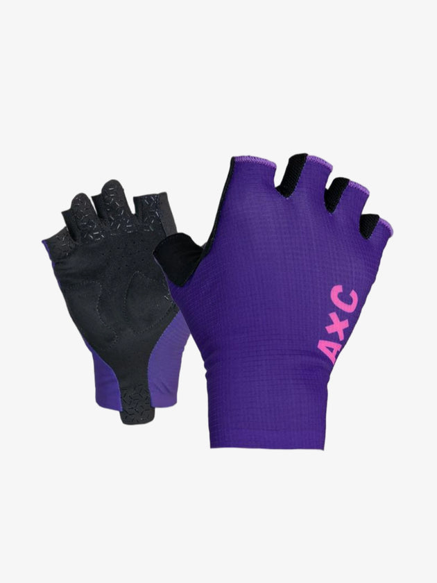 2026 Half-Finger Cycling Gloves - AxC Purple