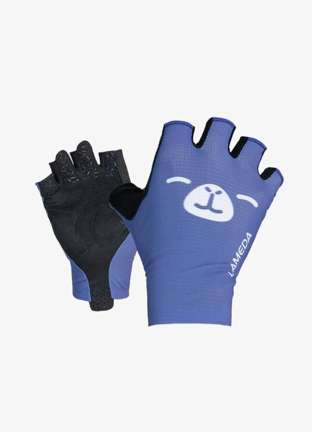 2026 Half-Finger Cycling Gloves - Capybara Blue