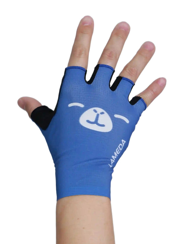 2026 Half-Finger Cycling Gloves - Capybara Blue