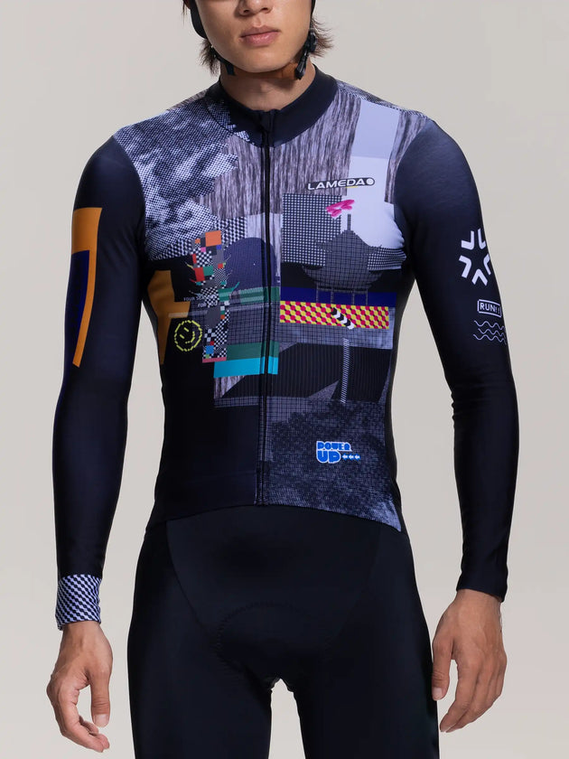 Unisex Fleeced Thermal Jersey Z808 - Black