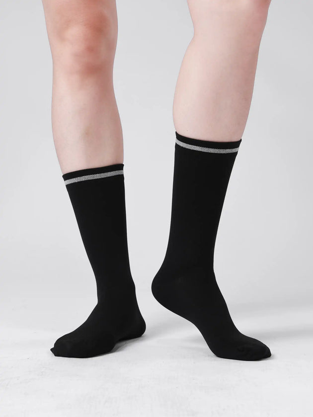 Reflektierende Sportsocken 7305 – Schwarz