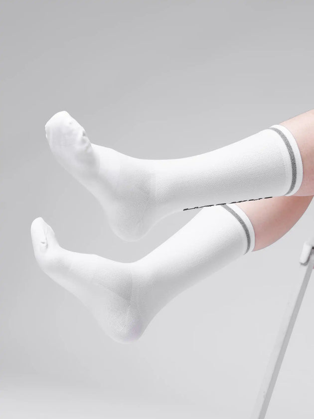 Reflective Sports Socks 7305 - White