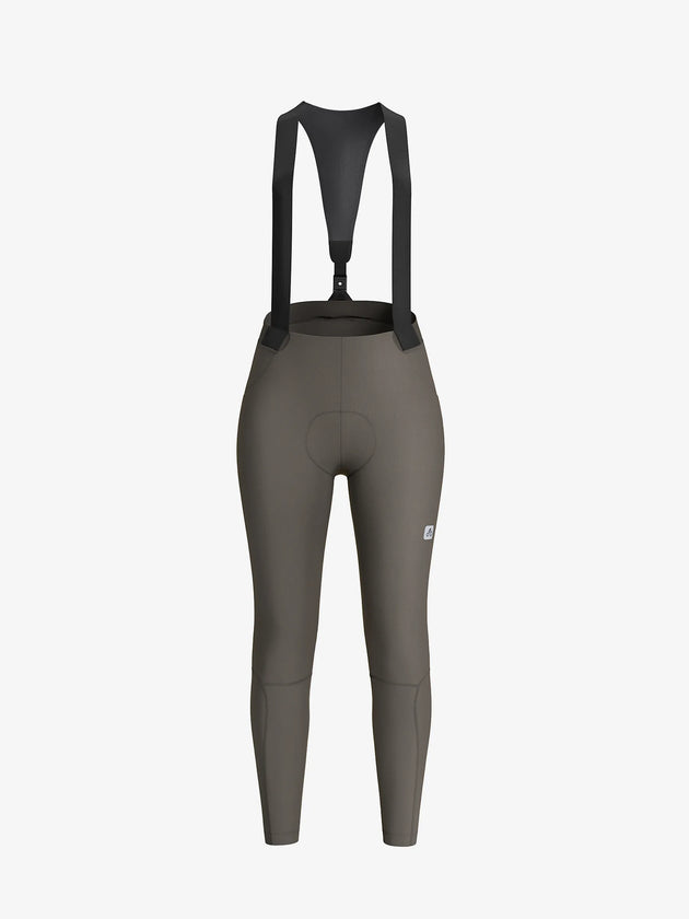 Sunshine Women's Thermal Fleeced Bib Tights - Gray