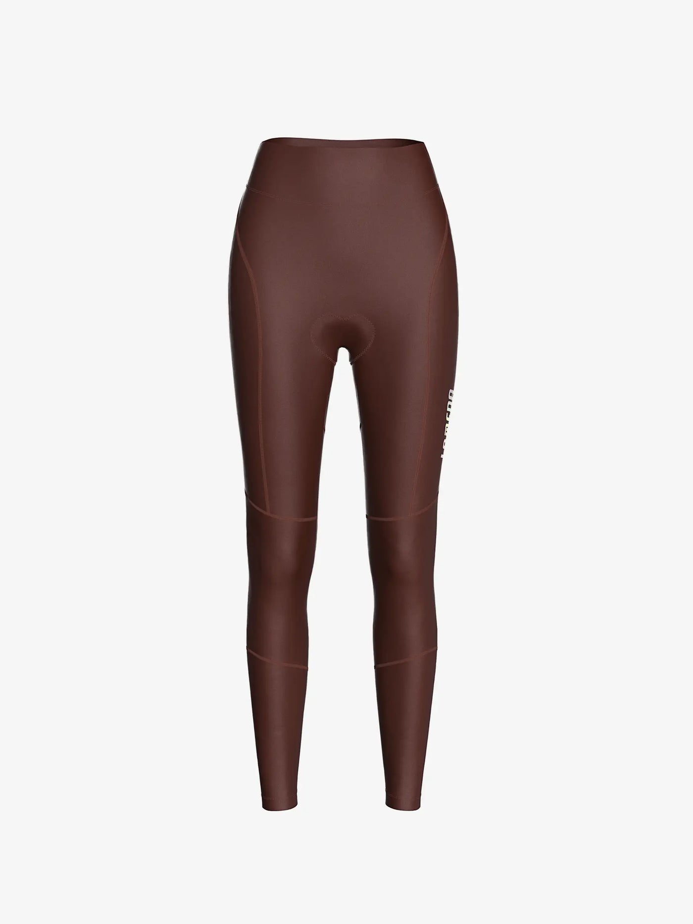 Bruna termiska tights för tidig vinter med högmidjad, stilren design och diskreta sömdetaljer utan reflexremsor