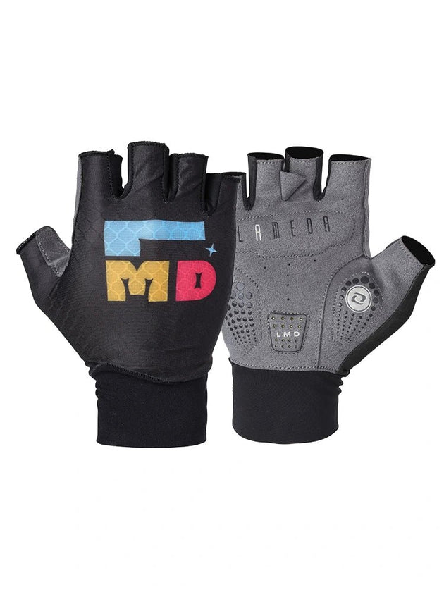 LMD black bike gloves