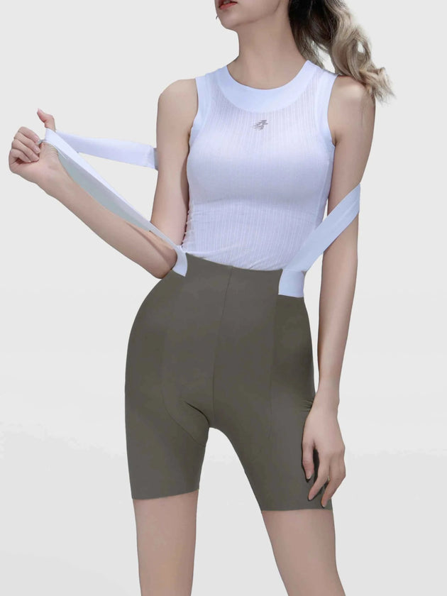 Luminance Women Cycling Bib Shorts - Gray Green