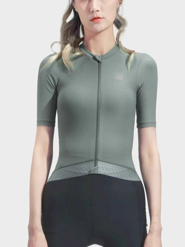 Melody Woman Cycling Jersey - Gray Olive