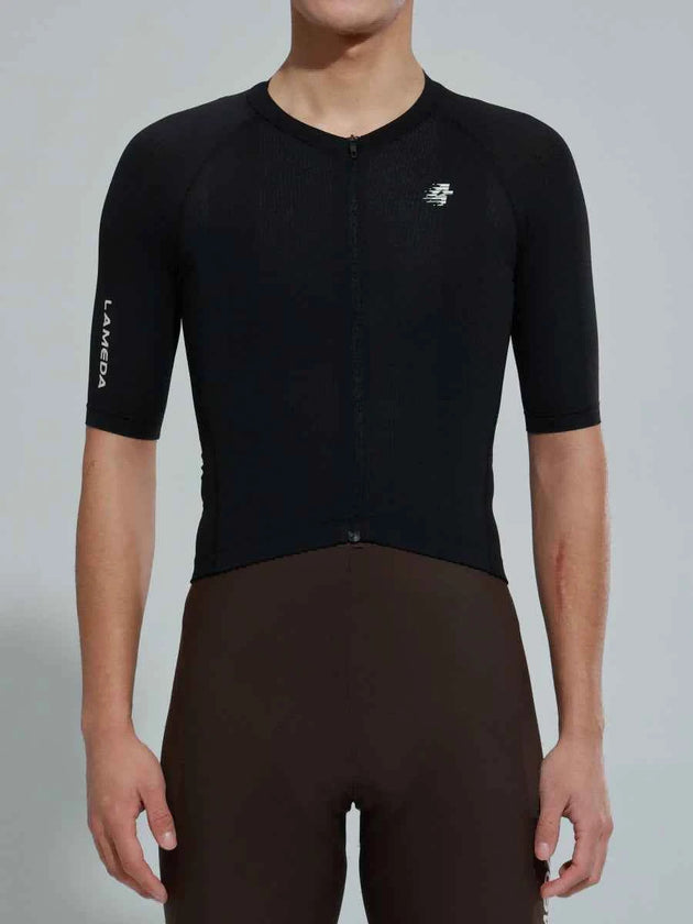 Herren Basic Radtrikot 2025SSXX558 - Schwarz