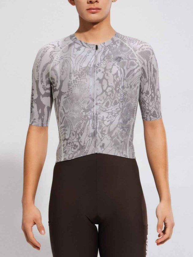 Men's Basic Cycling Jersey 2025SSXX590SS - Gray Snake
