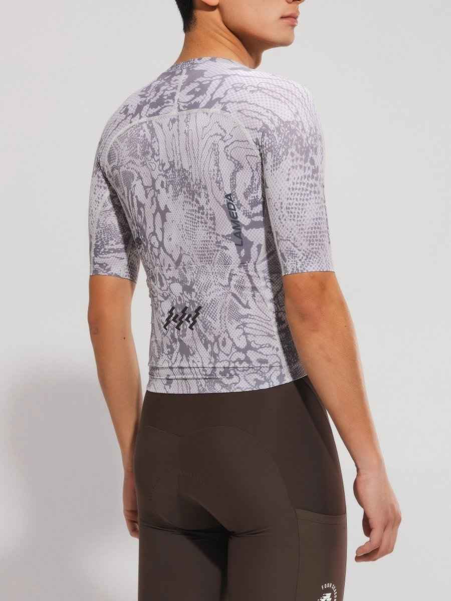 LAMEDA Men's Cycling Jersey Snake Pattern Bike Jersey Summer