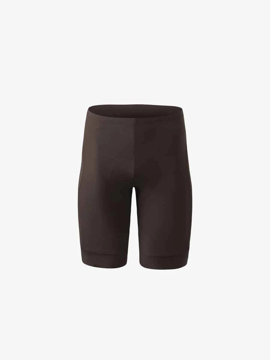 Herr cykelshorts LAMEDA basic med fuktavledande tyg högt midjad slät svart figurnära design