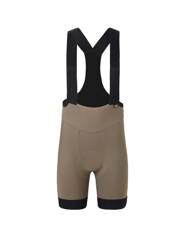 men khaki pro bib shorts