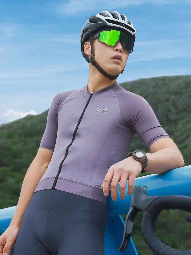 Mody Männer Radfahren Jersey - Mody Lila