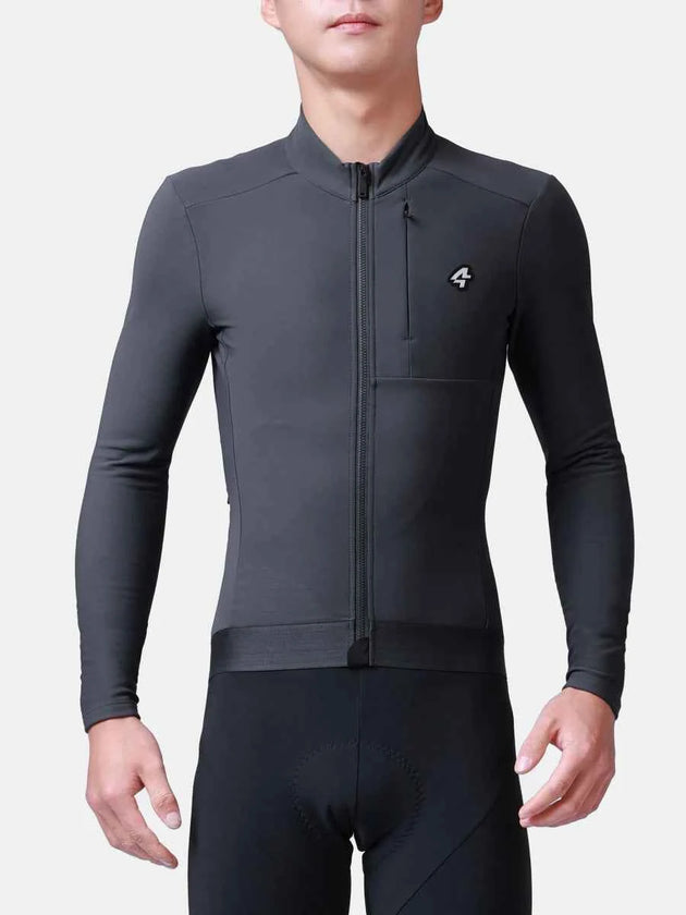 ペトレル メンズ フリース・サーマル・ジャージ - ダークグレー