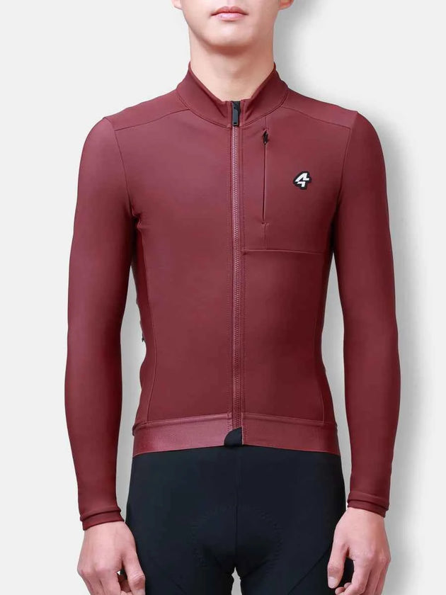 ペトレル メンズ フリース・サーマル・ジャージ - レッド