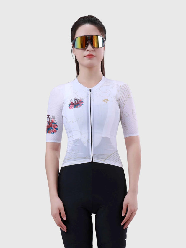 Phoenix Waltz Frauen Radfahren Jersey - Weiß