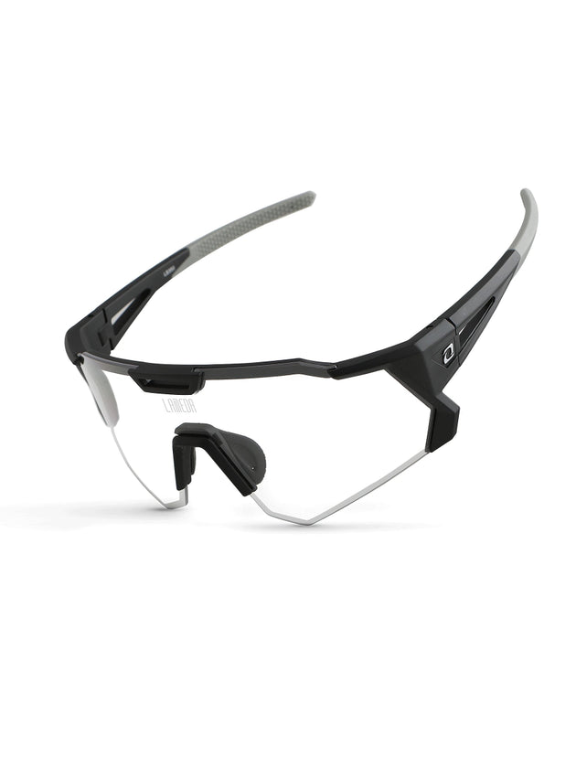 LS350 black anti fog photochromic cycling sunglasses