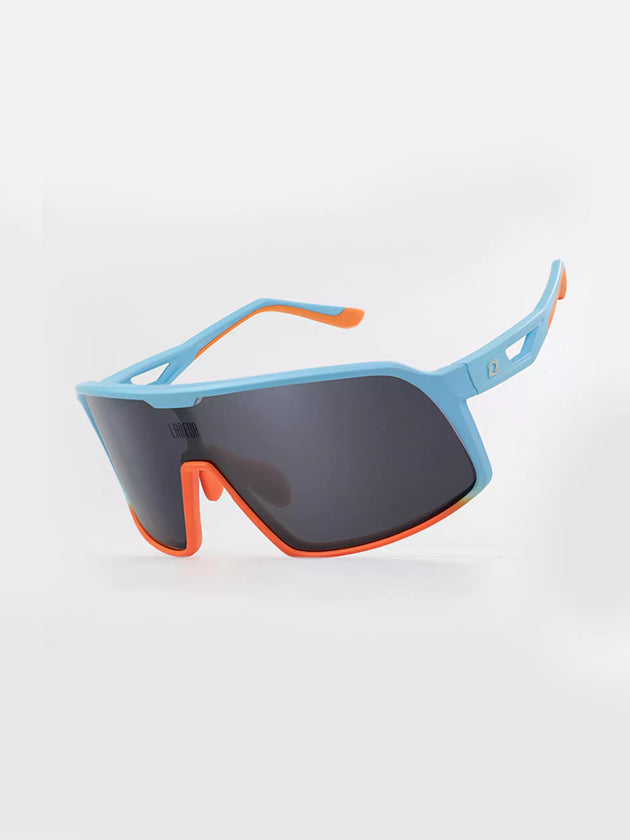 Platin Revo polarisierte Radfahren Sonnenbrille LS450 - Orange - Lameda