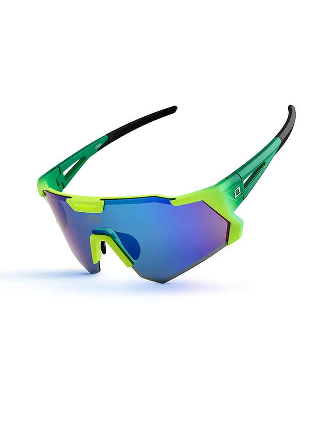 Polarisierte Radfahrer-Sonnenbrille LS350 - Grün - Lameda