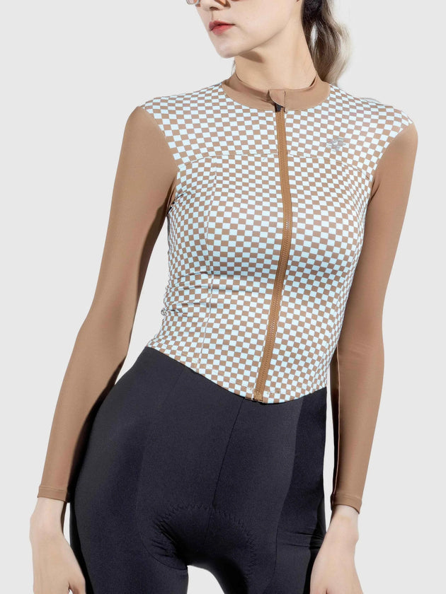 Prismatic Frauen Radfahren Jersey - Red Tea