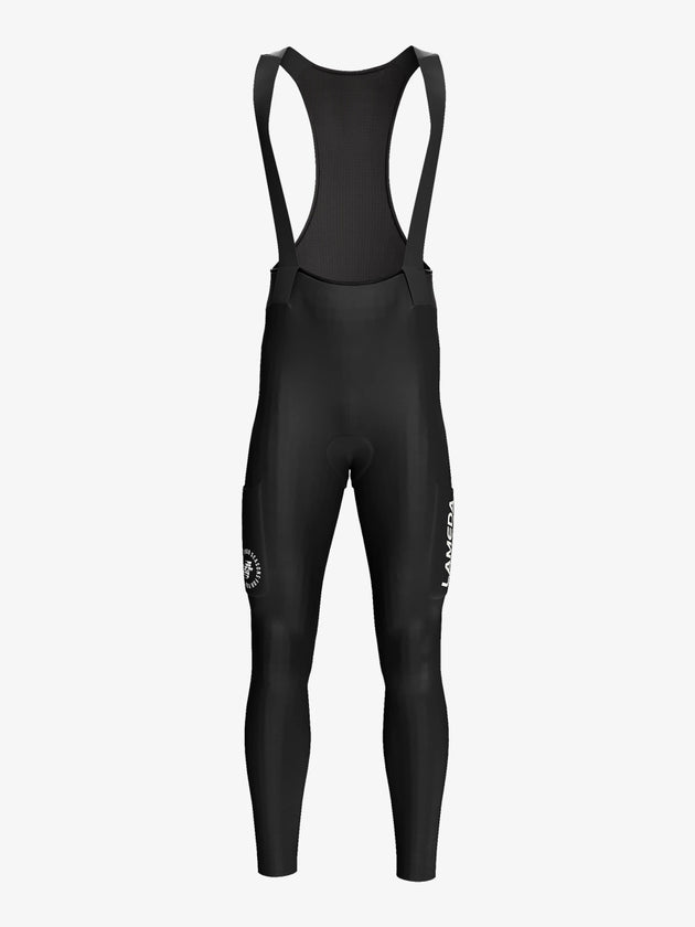 Pro Men's Thermal Fleeced Bib Tights S441 - Black - Lameda