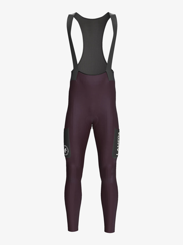 Culotte térmico con tirantes Pro para hombre S441 - Morado Negro - Lameda