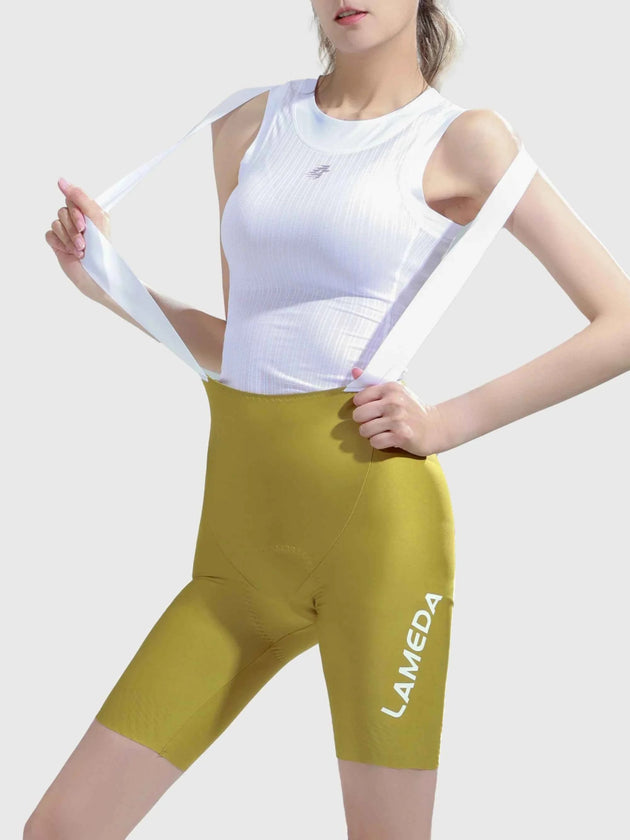 Radiant Damen Träger-Radhose – Gelb