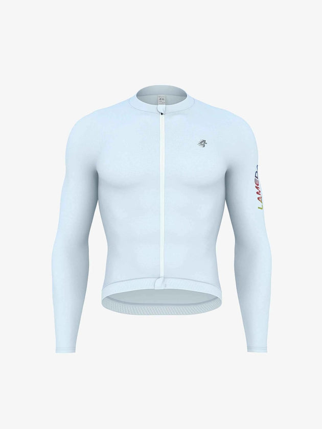 Realm Men Cycling Jersey Long Sleeve - Sky Blue