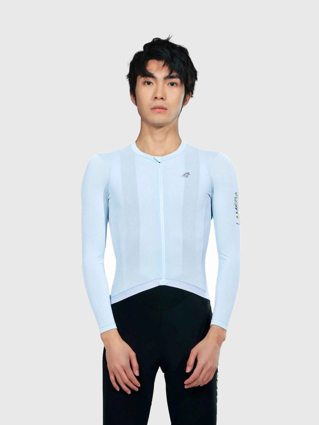 Realm Men Cycling Jersey Long Sleeve - Sky Blue