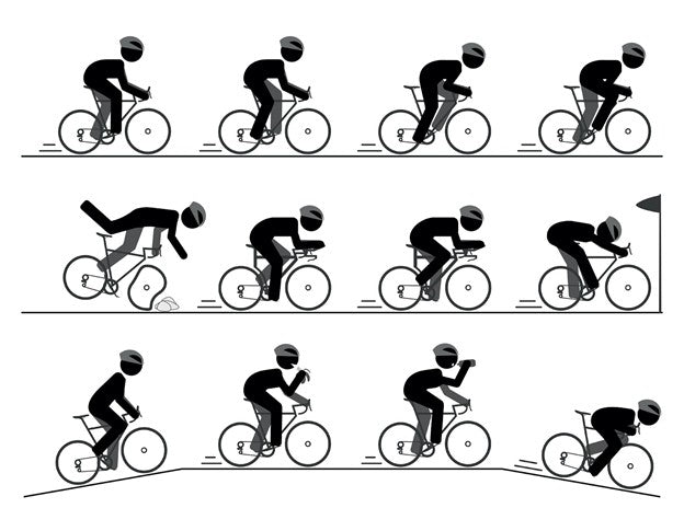 Prevent cycling hurt using correct saddle height