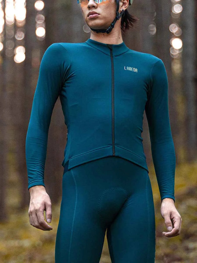 Sheen Unisex Fleeced Thermal Jersey - Blue