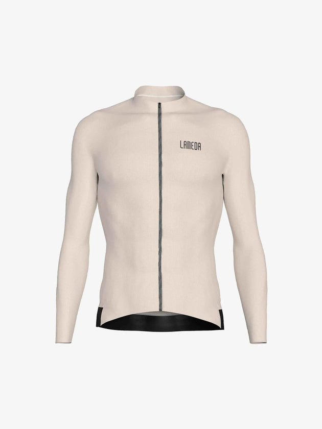Maillot ciclismo hombre manga larga Silver - Caqui