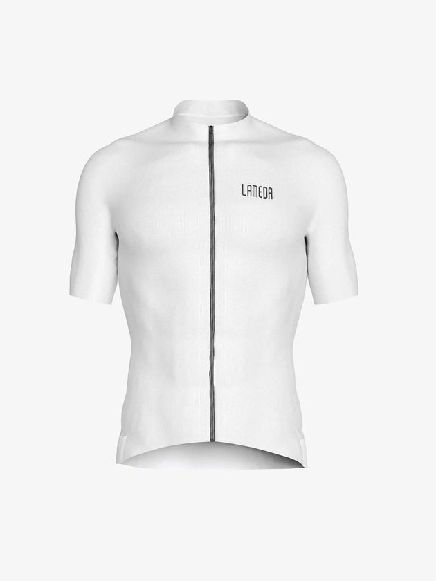 Silbernes Herren-Radtrikot - Weiß