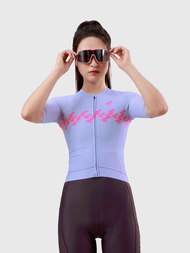 Slumber Women Cycling Jersey Long Sleeve - Romantic Purple
