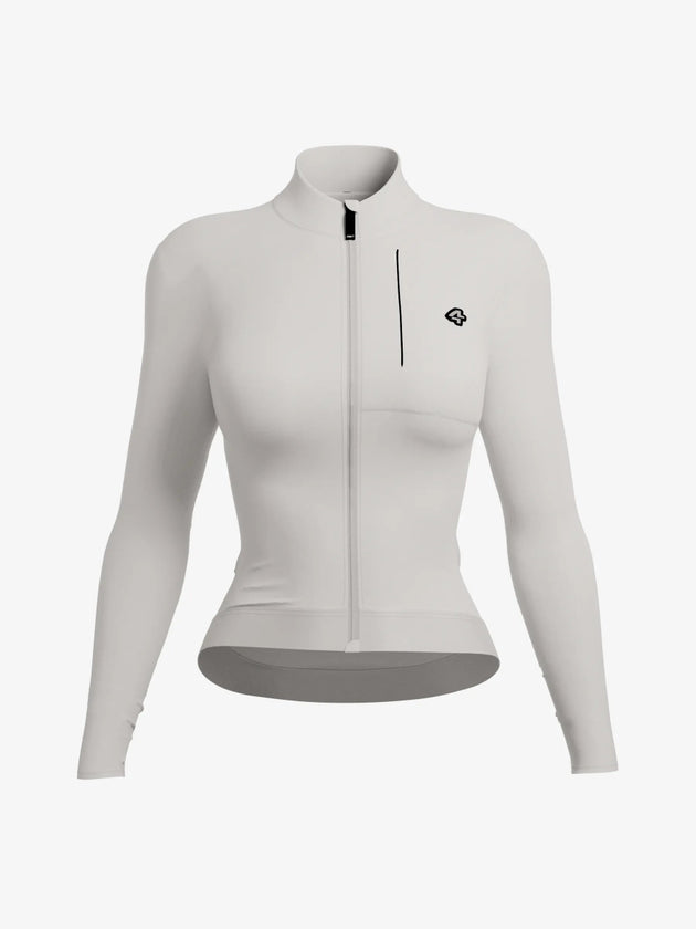 Snowdrop Women's Fleeced Thermal Jersey - White - Lameda