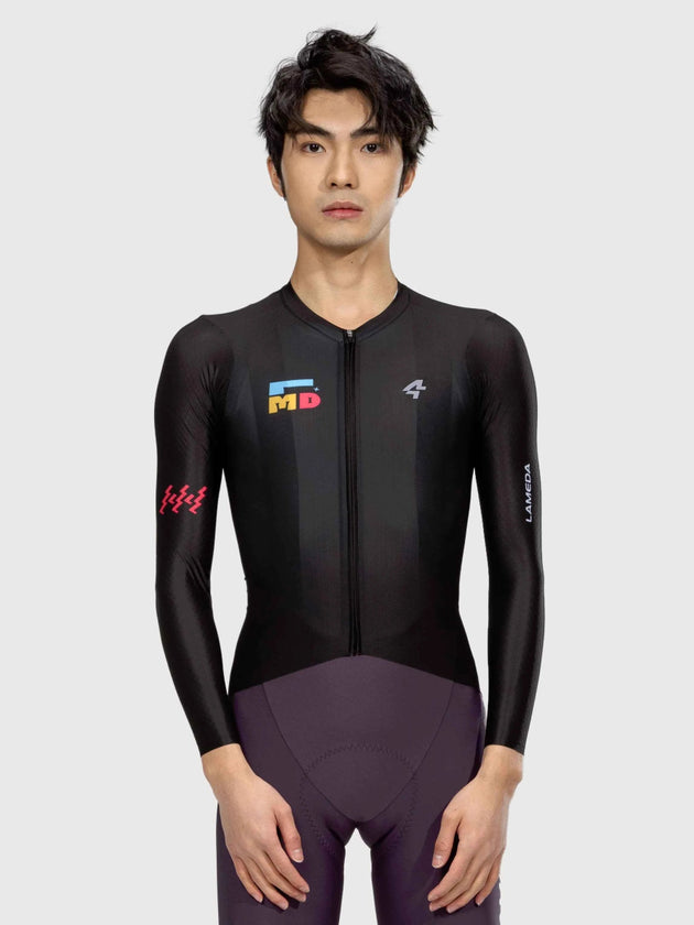 Sparkle Men's Cycling Jersey Long Sleeve - Black