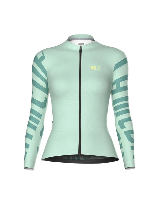 Splendid women long sleeve cycling jersey rococo green