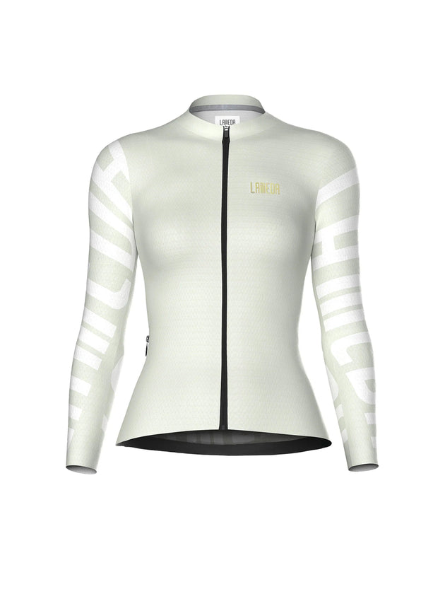 Splendid weißes langärmeliges Fahrradtrikot