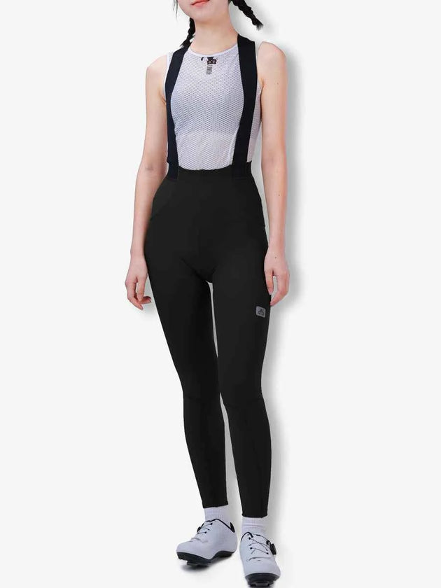 サンシャイン ウィメンズ サーマル・フリース・ビブタイツ - ブラック