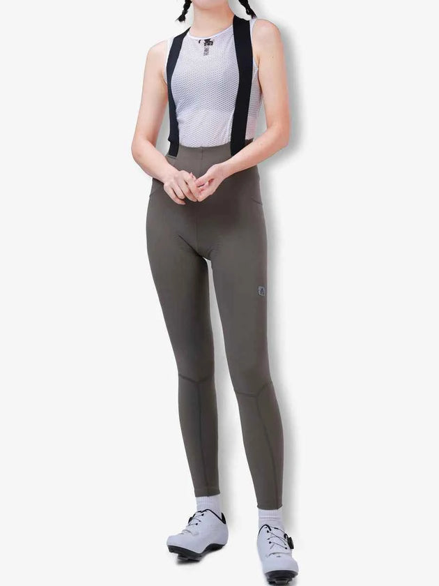 Sunshine Women's Thermal Fleeced Bib Tights - Gray