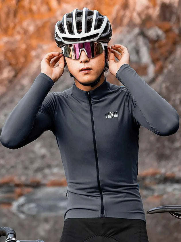 トランセンド メンズ フリース加工 サーマルジャージ - グレー