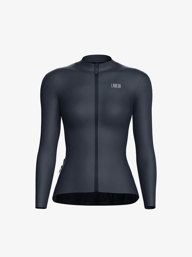 Transcend Women's Fleeced Thermal Jersey - Gray